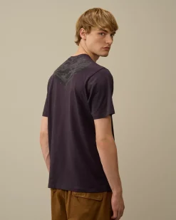 T-shirts & Polo<C.P. Company 30/1 Jersey Back Goggle T-Shirt Nightshade – Purple