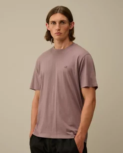 T-shirts & Polo<C.P. Company 30/1 Jersey Back Goggle T-Shirt Purple Dove