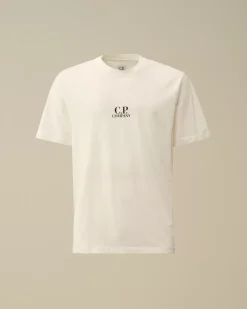 T-shirts & Polo<C.P. Company 30/1 Jersey Bold British Sailor T-Shirt Gauze White