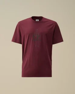 T-shirts & Polo<C.P. Company 30/1 Jersey British Sailor T-Shirt Potent Purple