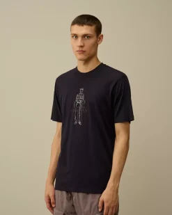 T-shirts & Polo<C.P. Company 30/1 Jersey British Sailor T-Shirt Total Eclipse – Blue