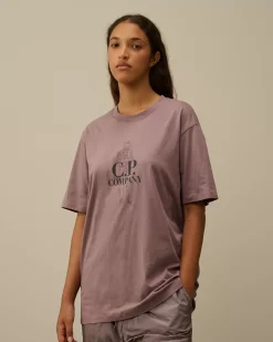 T-shirts & Polo<C.P. Company 30/1 Jersey British Sailor T-Shirt Purple Dove