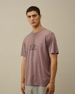 T-shirts & Polo<C.P. Company 30/1 Jersey British Sailor T-Shirt Purple Dove