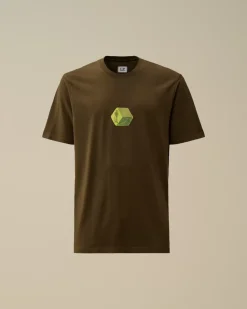 T-shirts & Polo<C.P. Company 30/1 Jersey Logo Graphics T-Shirt Ivy Green