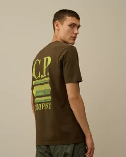 T-shirts & Polo<C.P. Company 30/1 Jersey Logo Graphics T-Shirt Ivy Green