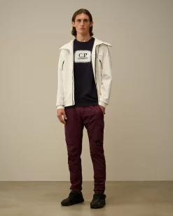 T-shirts & Polo<C.P. Company 30/1 Jersey Logo Label Longsleeve T-Shirt Total Eclipse – Blue