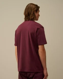 T-shirts & Polo<C.P. Company 30/1 Jersey Logo Label T-Shirt Potent Purple