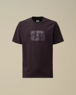 T-shirts & Polo<C.P. Company 30/1 Jersey Logo Label T-Shirt Nightshade – Purple