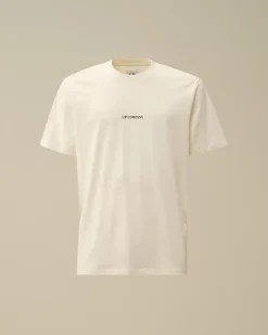 T-shirts & Polo<C.P. Company 30/1 Jersey Printed Logo T-Shirt Gauze White