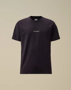 T-shirts & Polo<C.P. Company 30/1 Jersey Printed Logo T-Shirt Nightshade – Purple