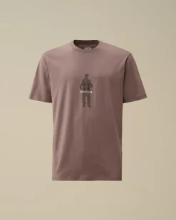 T-shirts & Polo<C.P. Company 30/1 Jersey Waffled British Sailor T-Shirt Purple Dove