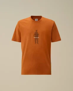T-shirts & Polo<C.P. Company 30/1 Jersey Waffled British Sailor T-Shirt Bombay Brown