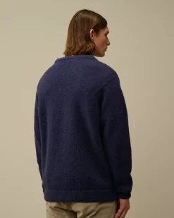 Jumpers<C.P. Company Alpaca Soft Crewneck Knit Estate Blue