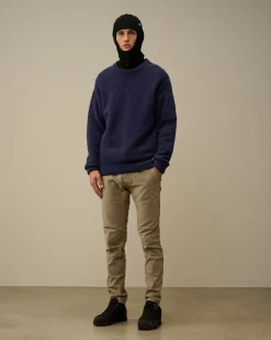 Jumpers<C.P. Company Alpaca Soft Crewneck Knit Estate Blue