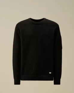 Jumpers<C.P. Company Alpaca Soft Crewneck Knit Black
