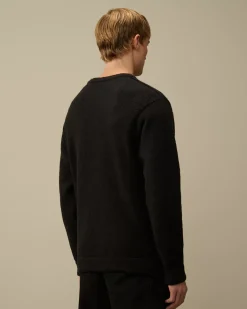 Jumpers<C.P. Company Alpaca Soft Crewneck Knit Black