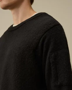 Jumpers<C.P. Company Alpaca Soft Crewneck Knit Black