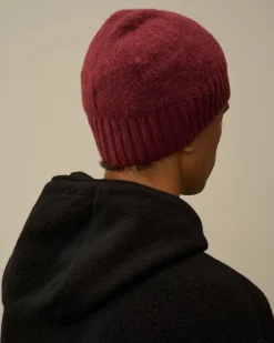 Hats<C.P. Company Alpaca Soft Logo Beanie Potent Purple