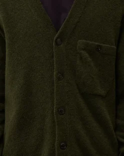 Jumpers<C.P. Company Alpaca Wool Buttoned Cardigan Grape Leaf – Green