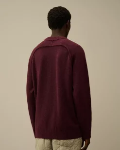 Jumpers<C.P. Company Alpaca Wool Crewneck Knit Potent Purple