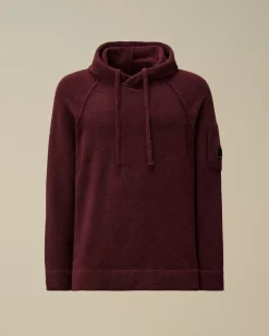Jumpers<C.P. Company Alpaca Wool Hooded Knit Potent Purple