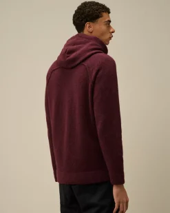 Jumpers<C.P. Company Alpaca Wool Hooded Knit Potent Purple