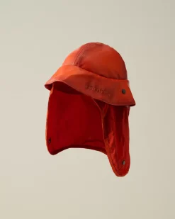 Hats<C.P. Company Bi-Film Neck Flap Bucket Hat Bombay Brown