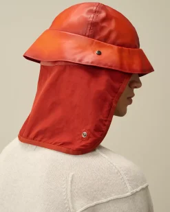 Hats<C.P. Company Bi-Film Neck Flap Bucket Hat Bombay Brown