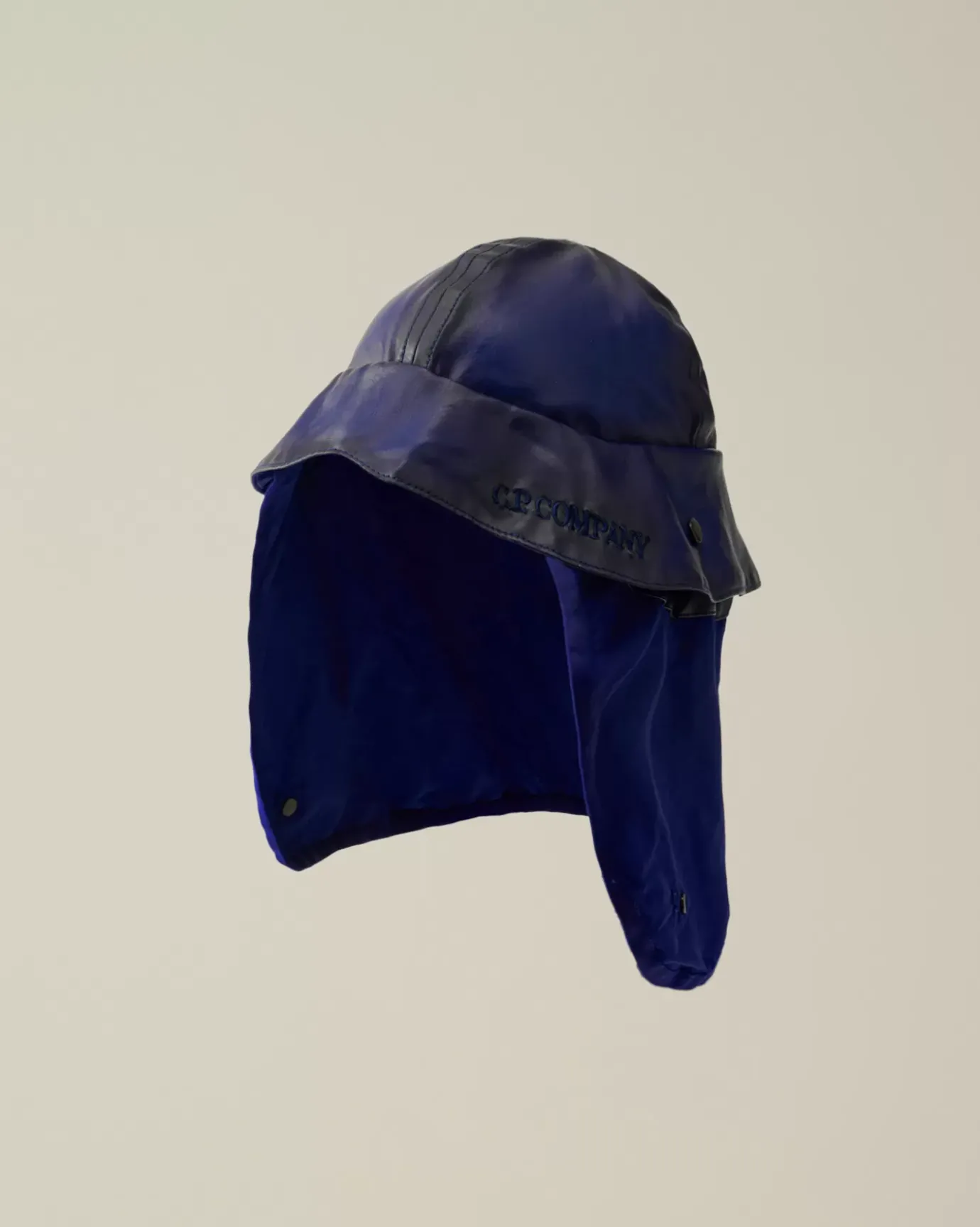 Hats<C.P. Company Bi-Film Neck Flap Bucket Hat Estate Blue