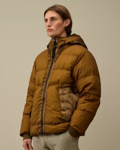 Jacket & Coats<C.P. Company Bi-TM Goggle Down Jacket Toffee – Beige