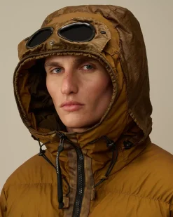 Jacket & Coats<C.P. Company Bi-TM Goggle Down Jacket Toffee – Beige