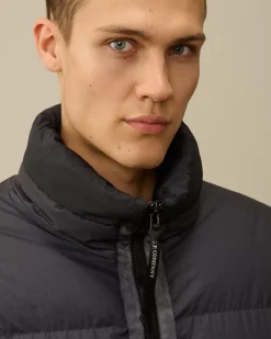 Jacket & Coats<C.P. Company Bi-TM Hooded Down Jacket Black Sand
