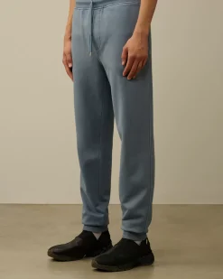 Tracksuits & Shorts<C.P. Company Brushed and Emerized Diagonal Fleece Cargo Sweatpants Flint Stone – Blue