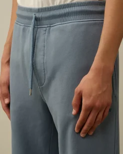Tracksuits & Shorts<C.P. Company Brushed and Emerized Diagonal Fleece Cargo Sweatpants Flint Stone – Blue