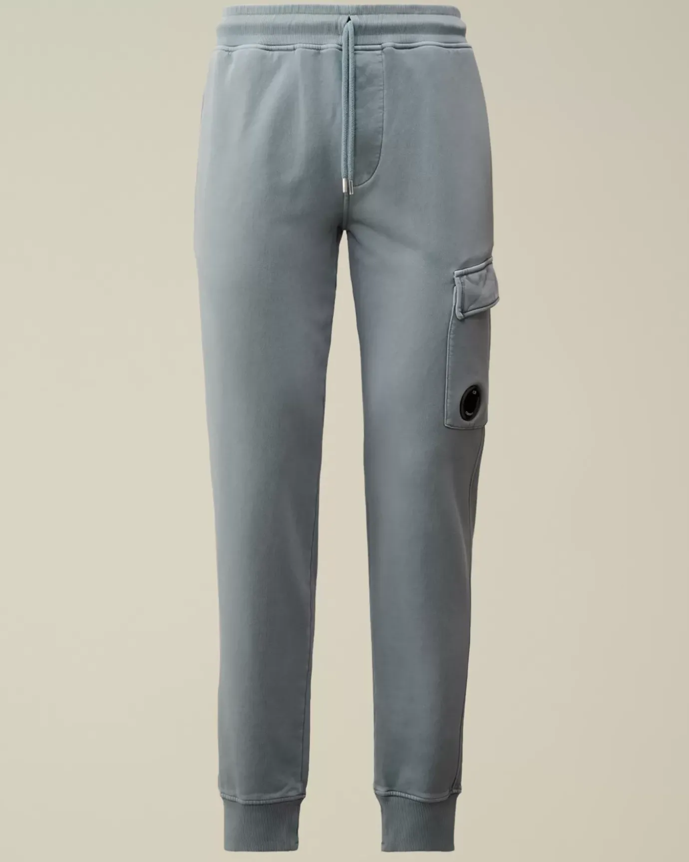 Tracksuits & Shorts<C.P. Company Brushed and Emerized Diagonal Fleece Cargo Sweatpants Flint Stone – Blue