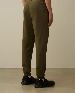 Tracksuits & Shorts<C.P. Company Brushed and Emerized Diagonal Fleece Cargo Sweatpants Grape Leaf – Green