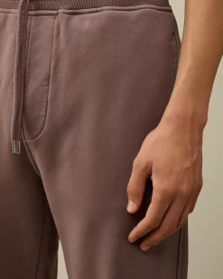 Tracksuits & Shorts<C.P. Company Brushed and Emerized Diagonal Fleece Cargo Sweatpants Purple Dove
