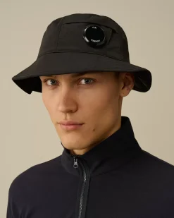 Hats<C.P. Company Chrome-R Bucket Hat Black