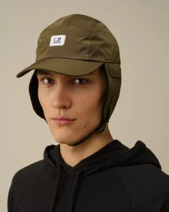 Hats<C.P. Company Chrome-R Earflap Hat Ivy Green