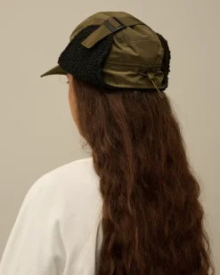 Hats<C.P. Company Chrome-R Earflap Hat Ivy Green