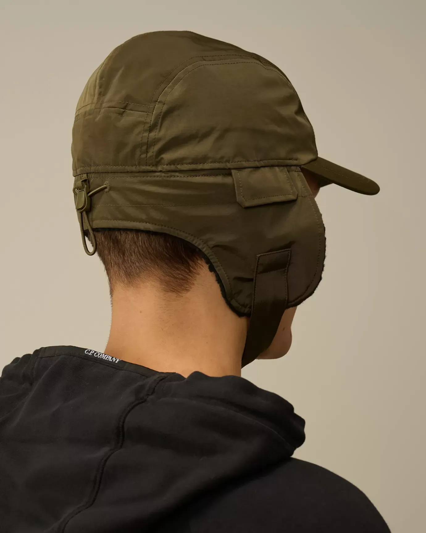 Hats<C.P. Company Chrome-R Earflap Hat Ivy Green