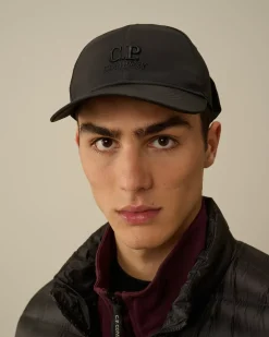 Hats<C.P. Company Chrome-R Goggle Cap Black