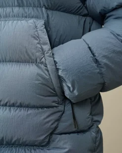Jacket & Coats<C.P. Company Chrome-R Goggle Down Jacket Flint Stone – Blue
