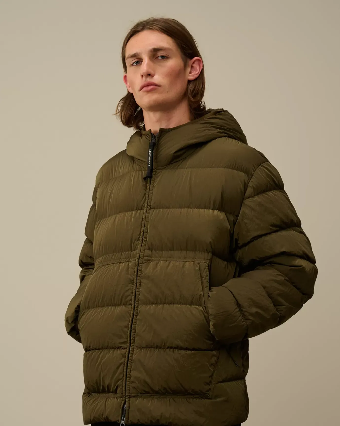 Jacket & Coats<C.P. Company Chrome-R Goggle Down Jacket Ivy Green