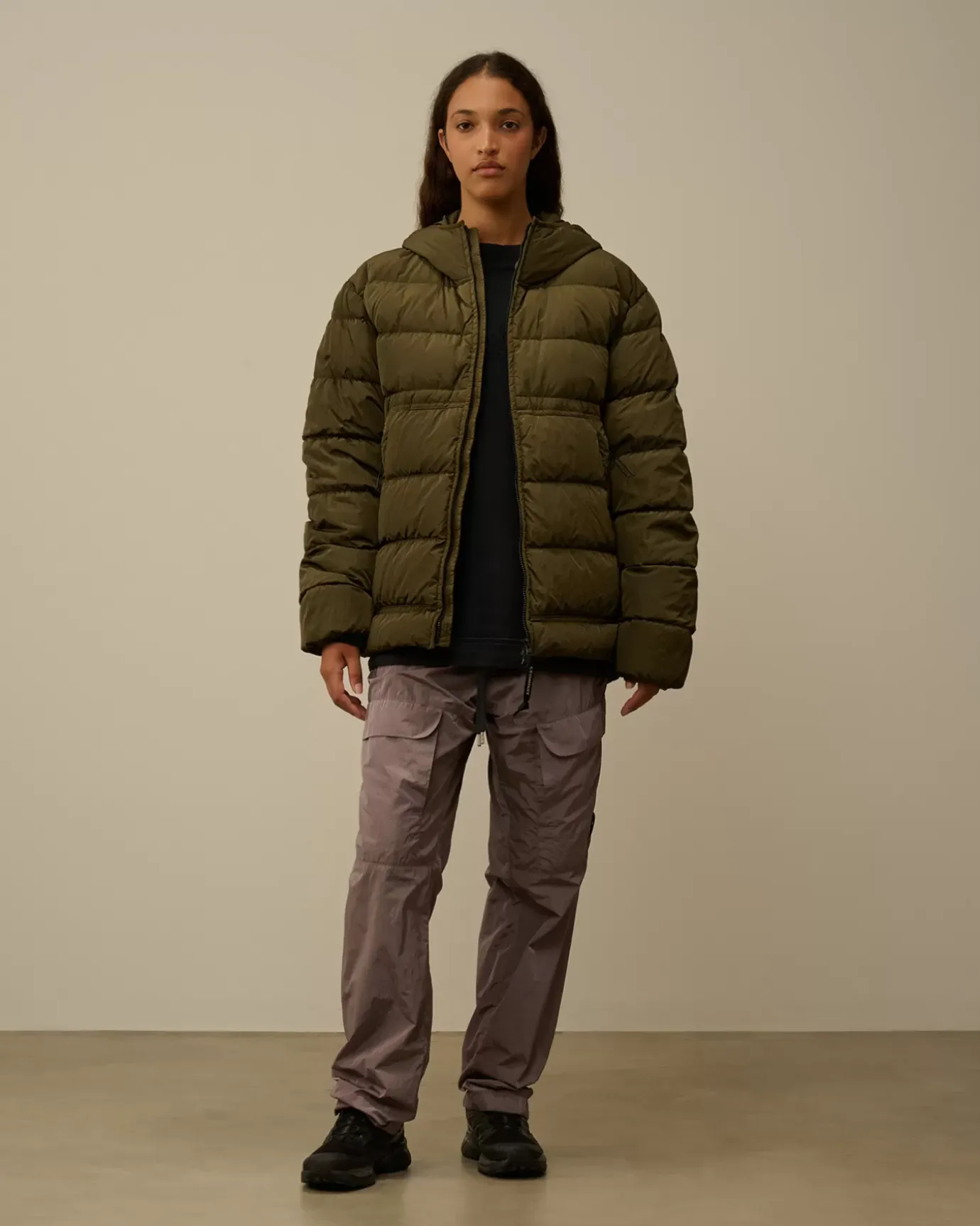 Jacket & Coats<C.P. Company Chrome-R Goggle Down Jacket Ivy Green