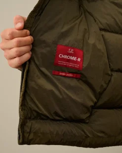 Jacket & Coats<C.P. Company Chrome-R Goggle Down Jacket Ivy Green