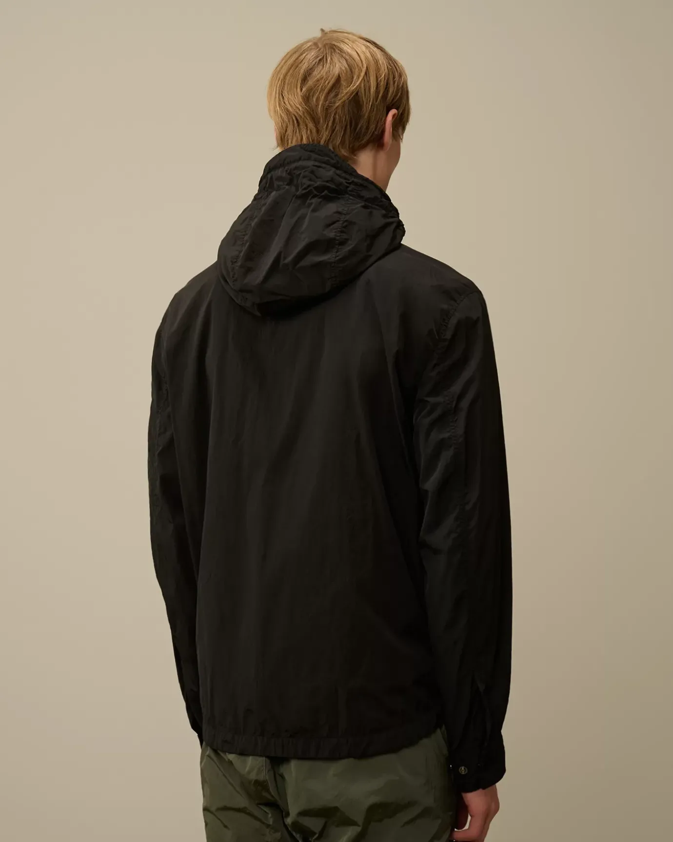Overshirt<C.P. Company Chrome-R Hooded Overshirt Black