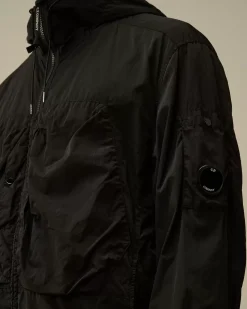 Overshirt<C.P. Company Chrome-R Hooded Overshirt Black