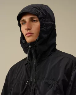 Overshirt<C.P. Company Chrome-R Hooded Overshirt Total Eclipse – Blue