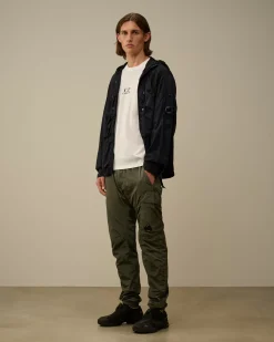 Overshirt<C.P. Company Chrome-R Hooded Overshirt Total Eclipse – Blue